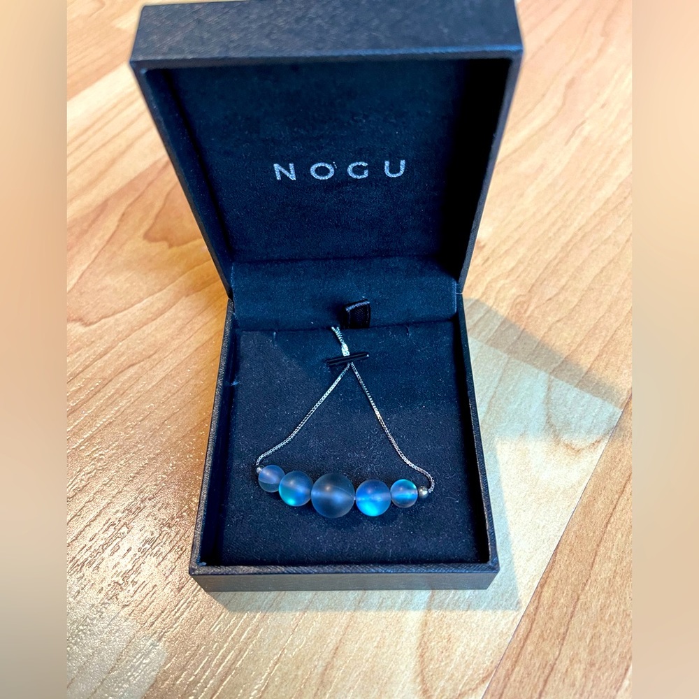 Nogu Mermaid Glass Bead & Sterling Silver Necklace